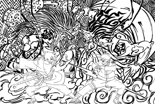 ｎａｒｕｔｏ ナルト ペイントジャンプ リアルなナルトの塗り絵ですｗ 漫画アニメ フィギュア グッズfan